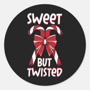 Diabetes kerstsnoepsuikerstroop ronde sticker