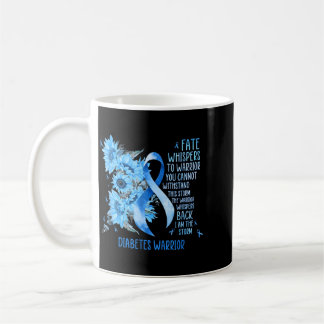 Diabetes Krijger Blauwe Lint Vlinder Diabetes Koffiemok