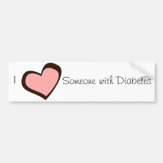 Diabetes Love Bumpersticker