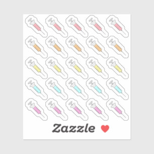 Diabetes Medische Planner Spuitinjectie Herinnerin Sticker