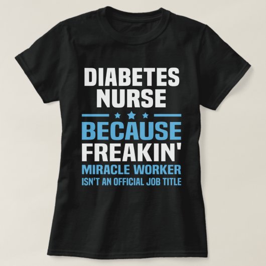 Diabetes Nurse T-shirt (Design voorkant)