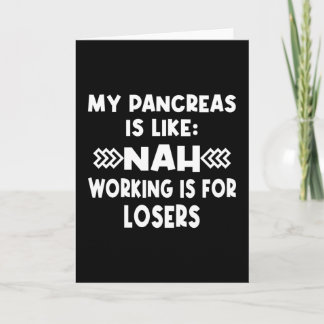 Diabetes Pancreas Joke Kaart