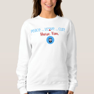 Diabetes Peace Love Cure Design Trui