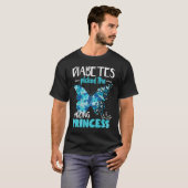 Diabetes Picked The Wrong Princess Diabetes T-shirt (Voorkant volledig)