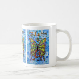 Diabetes Poem Rainbow Butterfly Art Coffee Mugs Koffiemok