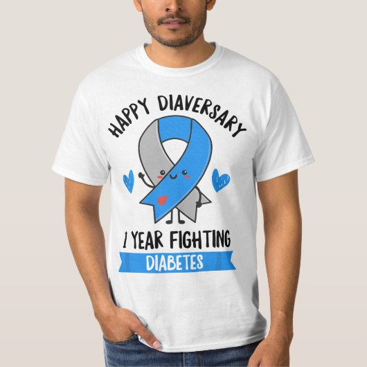 Diabetes Pun for a T1D Diabetic T-shirt (Voorkant)