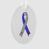 Diabetes Ribbon Ornament (voorkant)