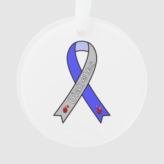 Diabetes Ribbon Ornament (voorkant)