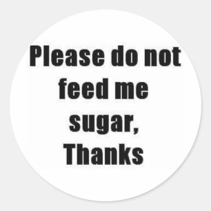 Diabetes Ronde Sticker