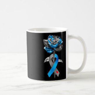 Diabetes Roos Flower Warrior Awareness Diabetic Su Koffiemok