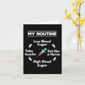 Diabetes Routine Insulinenaald Lage Hoge bloeddruk Kaart (Gele Bloem)