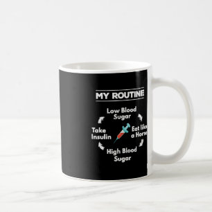 Diabetes Routine Insulinenaald Lage Hoge bloeddruk Koffiemok