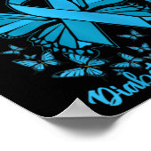 Diabetes steunen November Blauwe Diabetes Bewusthe Poster (Hoek)