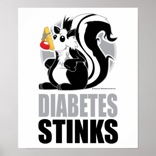 Diabetes Stinks Poster (Voorkant)