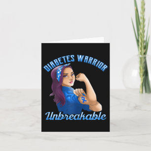Diabetes strijder! Diabetes Awareness Design voor Kaart