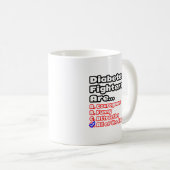 Diabetes Strijder Quiz Koffiemok (Voorkant rechts)