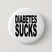 Diabetes Sucks Ronde Button 5,7 Cm (Voorkant)