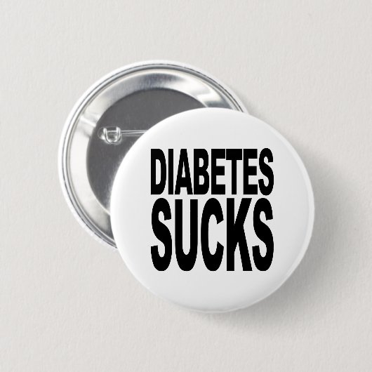 Diabetes Sucks Ronde Button 5,7 Cm (Voorkant /achterkant)