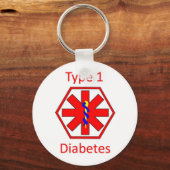 Diabetes-symbool Sleutelhanger (Voorkant)
