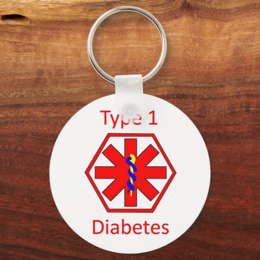Diabetes-symbool Sleutelhanger (Voorkant)
