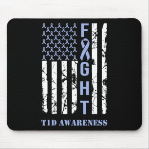 Diabetes T1d Awareness Month Fight Flag Blue Ribbo Muismat