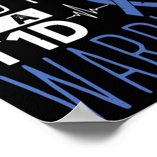 Diabetes trotse broer van een T1D Warrior Support  Poster (Hoek)