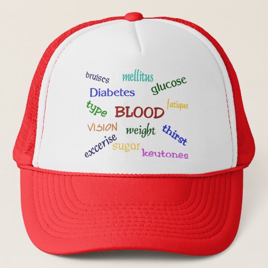 Diabetes Trucker Hat Pet (Voorkant)