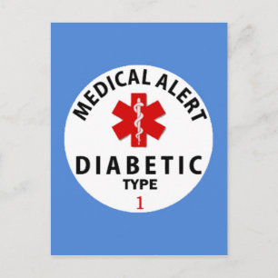 DIABETES TYPE 1 BRIEFKAART