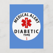 DIABETES TYPE 1 BRIEFKAART (Voorkant)