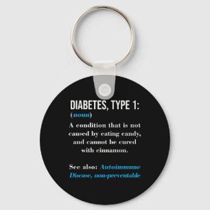 Diabetes type 1 definitie auto-immuunziekte sleutelhanger