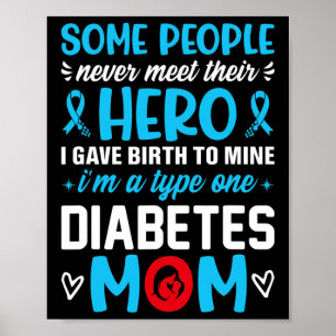 Diabetes Type 1 Overlevingspam - Vrouwen T1 diabet Poster