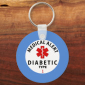 DIABETES TYPE 1 SLEUTELHANGER (Voorkant)