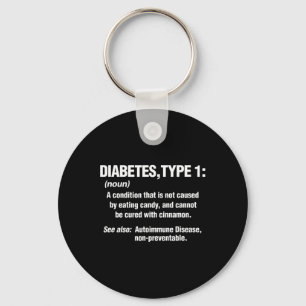 Diabetes type 1 T1D Diabetici Leuke Definitie Sleutelhanger