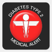 Diabetes type 2 - Sticker (Voorkant)