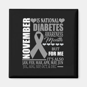 diabetes type bewustzijn november diabetische Leuk Magneet