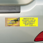 Diabetes - u moet weten dat bumpersticker (Op auto)