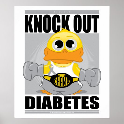 Diabetes uitslaan poster (Voorkant)