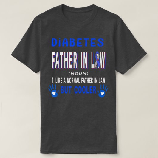 Diabetes Vader in de definitie van koeler Diabetes T-shirt (Design voorkant)