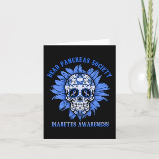 Diabetes van de Suikerschedelventilator Kaart (Voorkant)