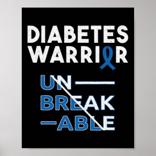 Diabetes Warrior Diabetes Awareness Maand Poster