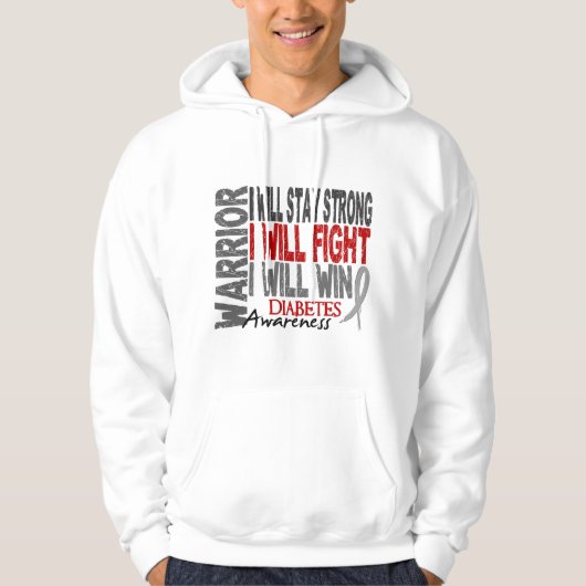 Diabetes Warrior Hoodie (Voorkant)