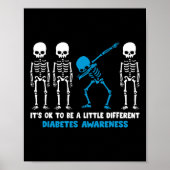 Diabetes Warrior Mam Bewustmaking Het is oké om te Poster (Voorkant)