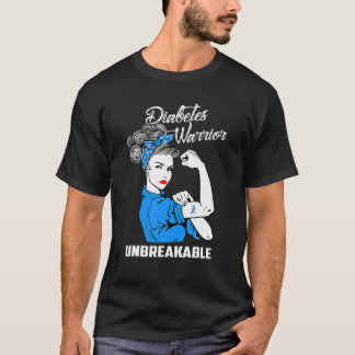 Diabetes Warrior onbreekbare diabetes T-shirt