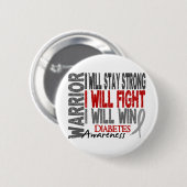 Diabetes Warrior Ronde Button 5,7 Cm (Voorkant /achterkant)