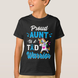 Diabetes Warriors tante Dabbing Unicorn Diabetes A T-shirt