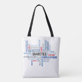 Diabetes Words Tas (Achterkant)
