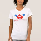 Diabetes zal me niet slaan t-shirt (Voorkant)
