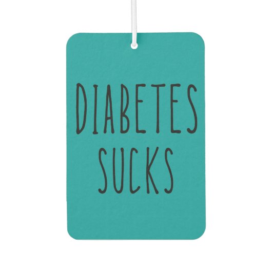 Diabetes zuigt auto luchtverfrisser! luchtverfrisser (Voorkant)