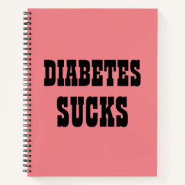 Diabetes zuigt notitieboek op