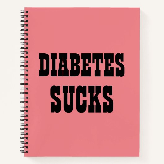 Diabetes zuigt notitieboek op (Voorkant)